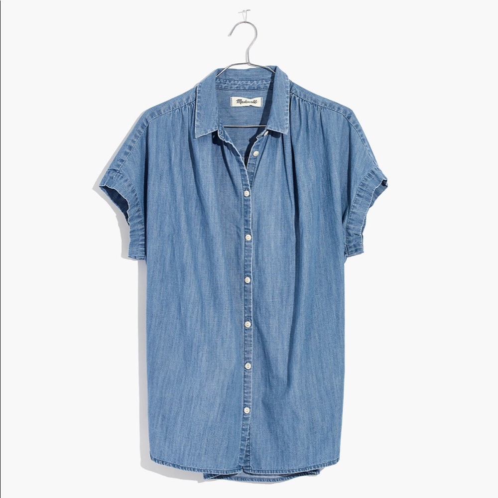 Madewell Central Shirt in Roberta Indigo - Picture 4 of 7